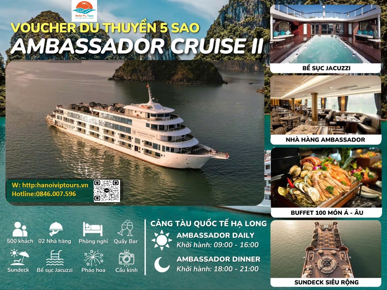 VỀ 1000 VOUCHER AMBASADOR DAY CRUISE VÀ DINNER CRUISE 2025